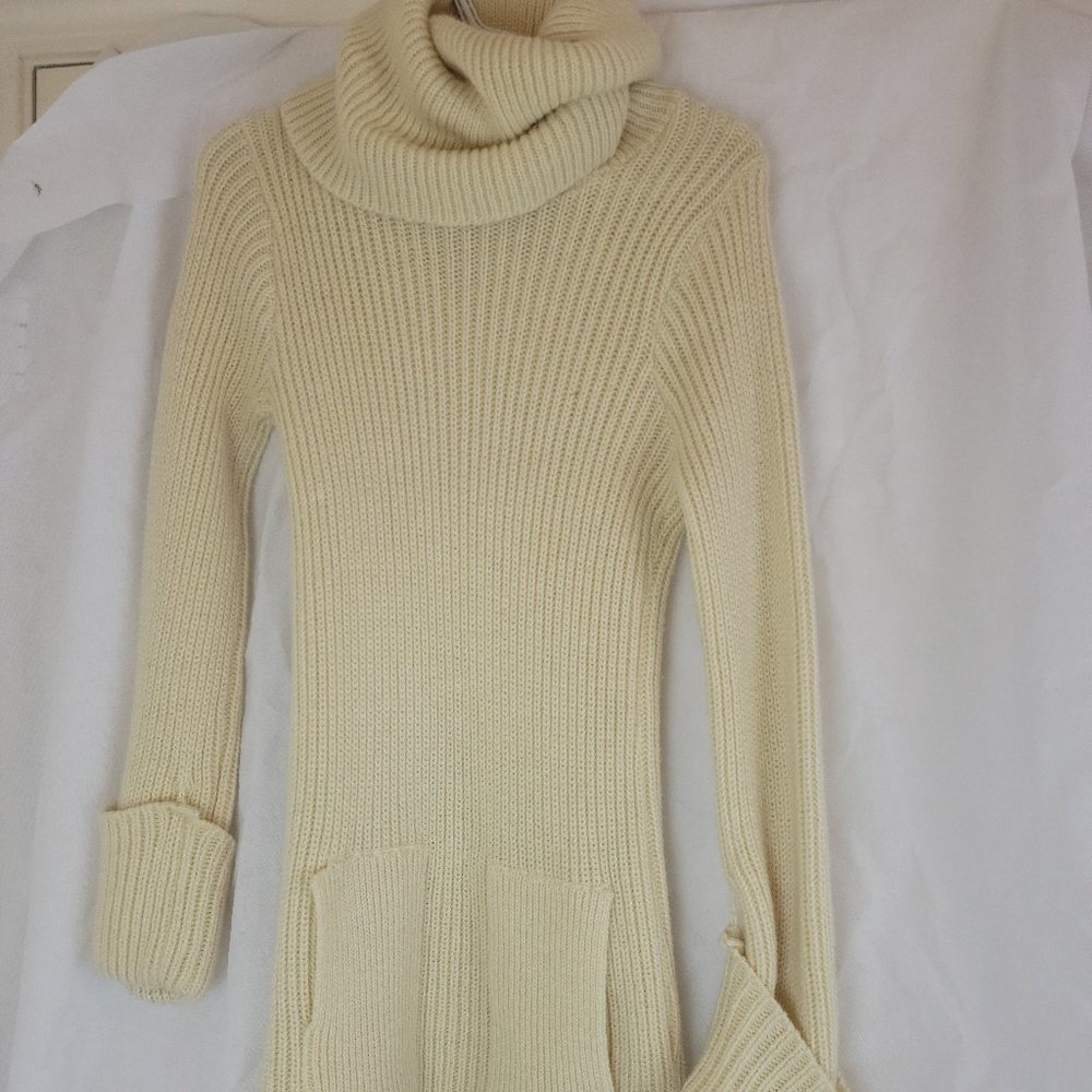 Cute  Turtle Neck Sweater Dress